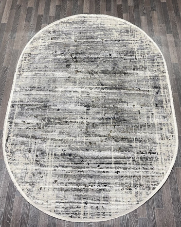 Ковер турецкий овальный 3527_1 FLORIDA (Полиэстер, серый)