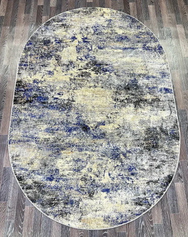 Ковер турецкий A2079A Lisa (Полиэстер, синий, серый)