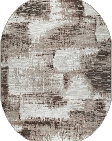 Ковер турецкий овальный 36936A Sanat Viscon (полиэстер хит сет, бежевый)