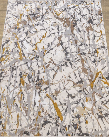 Ковер российский 20402-25576 Прима (Полиэстер, серый, кремовый)